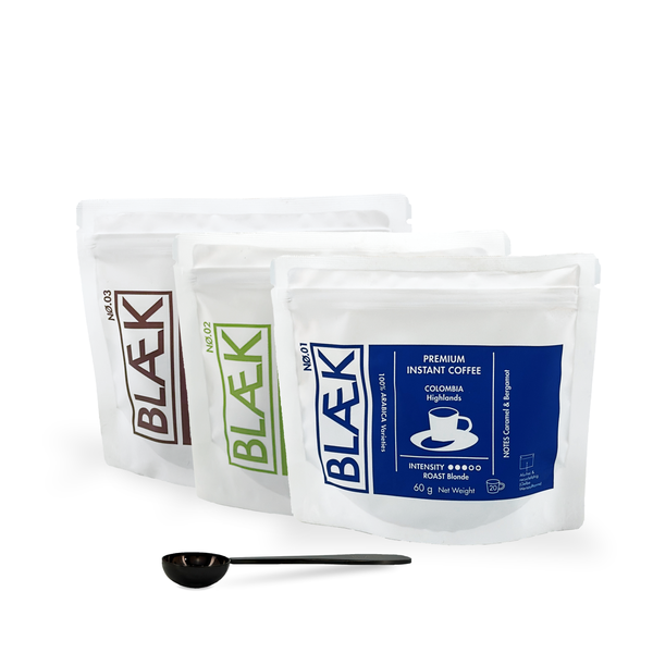BLÆK Premium Instant Kaffee Starter-Set Classic