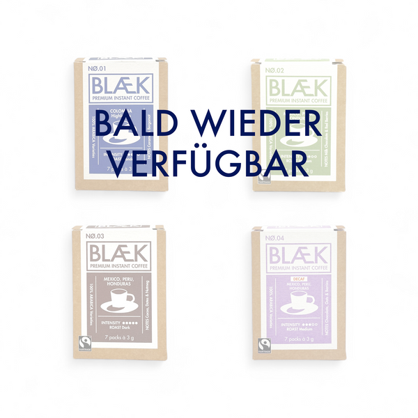 BLÆK Premium Instant Kaffee Starter-Set Classic + Decaf