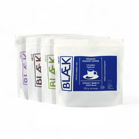 BLÆK Premium Instant Kaffee Starter-Set Classic + Decaf (ohne Löffel)