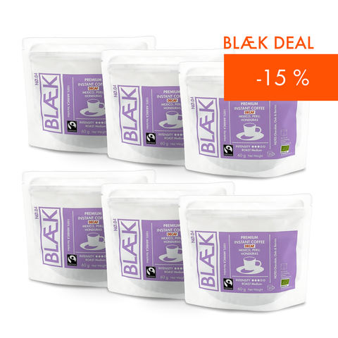BLÆK Instant Kaffee NØ.4 | 6 x 60g Vorteilspack