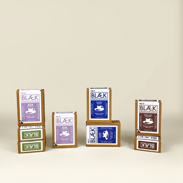 BLÆK Premium Instant Coffee Starter Set - Boxes + Decaf