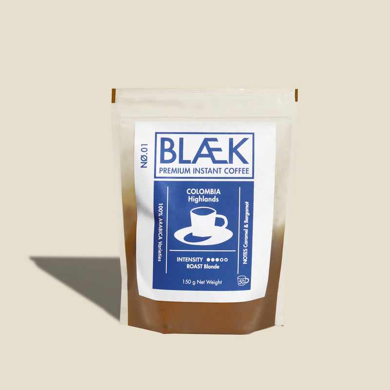 BLÆK Instant Kaffee NØ.1 - Pouch - Blond Roast (Kolumbien)