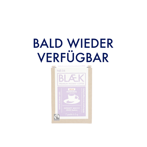 BLÆK Instant Coffee NØ.4 - Medium Roast (DECAF) - Box