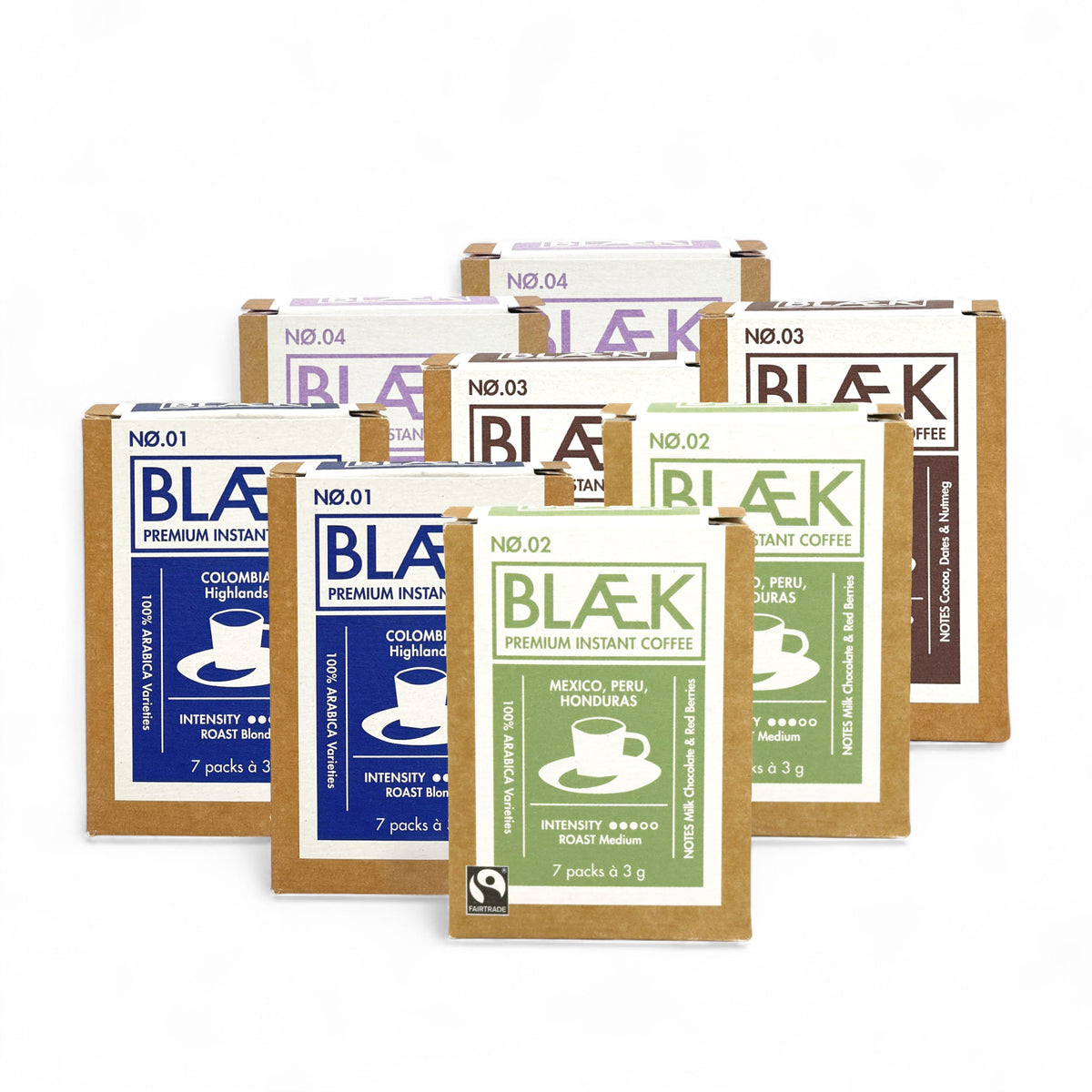 BLÆK Premium Instant Kaffee Starter-Set Classic + Decaf