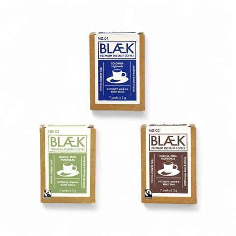 BLÆK Premium Instant Kaffee Starter-Set Classic