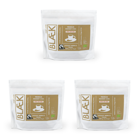 BLÆK Instant Chai Latte | 3 x 280g Value Pack