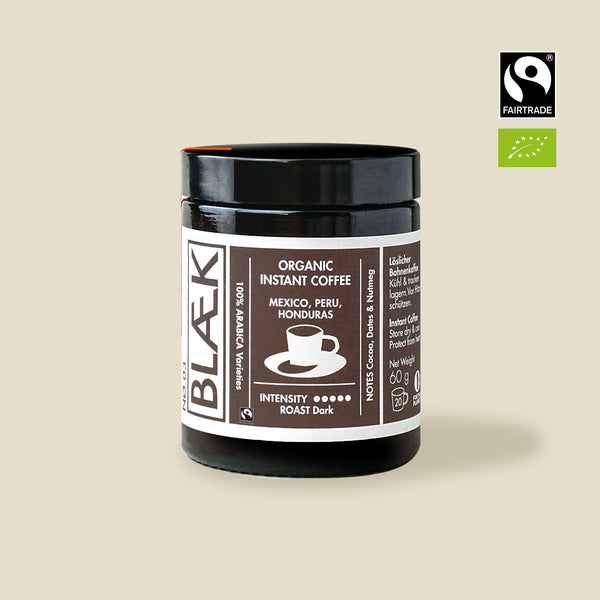 BLÆK Instant Coffee NØ.3 - Dark Roast - Glass