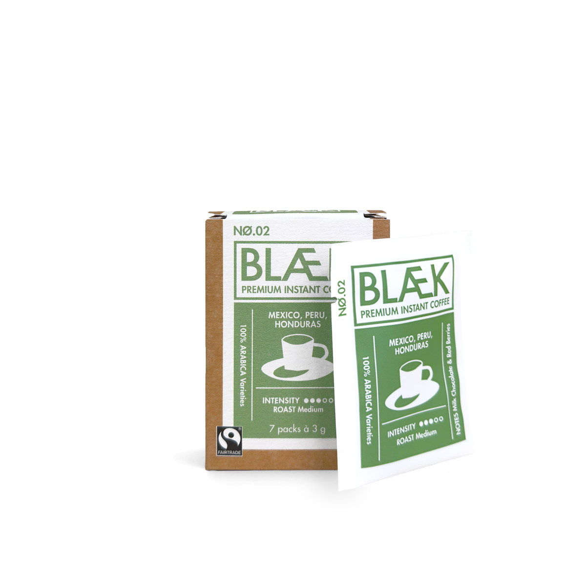 BLÆK Instant Kaffee NØ.2 - Medium Roast - Box (21g)