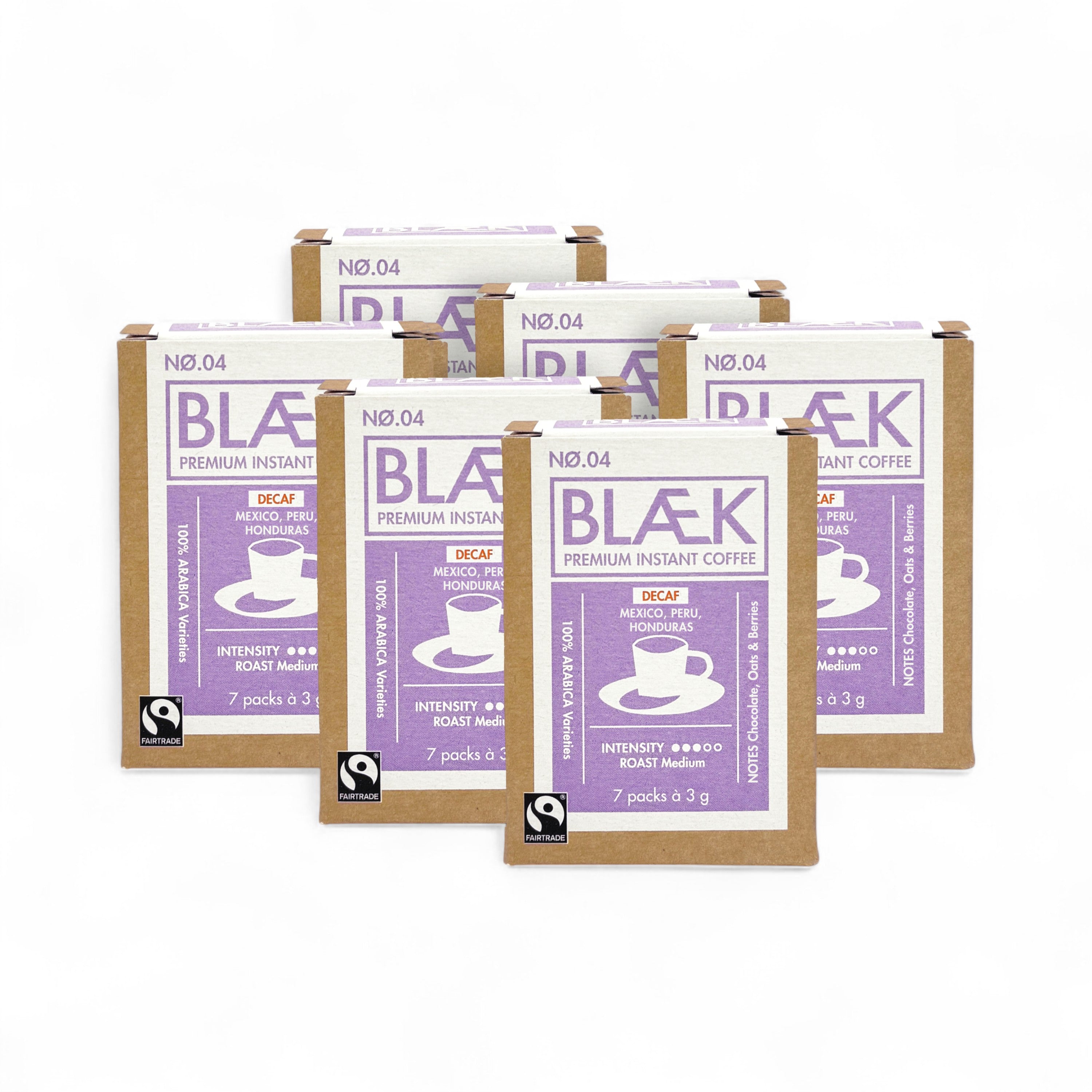 BLÆK Instant Kaffee NØ.4 | Vorteilspack | 6er Box