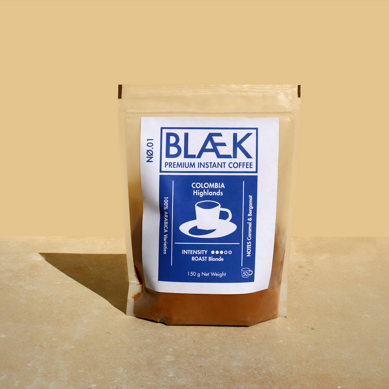 BLÆK Instant Kaffee NØ.1 - Pouch - Blond Roast (Kolumbien)