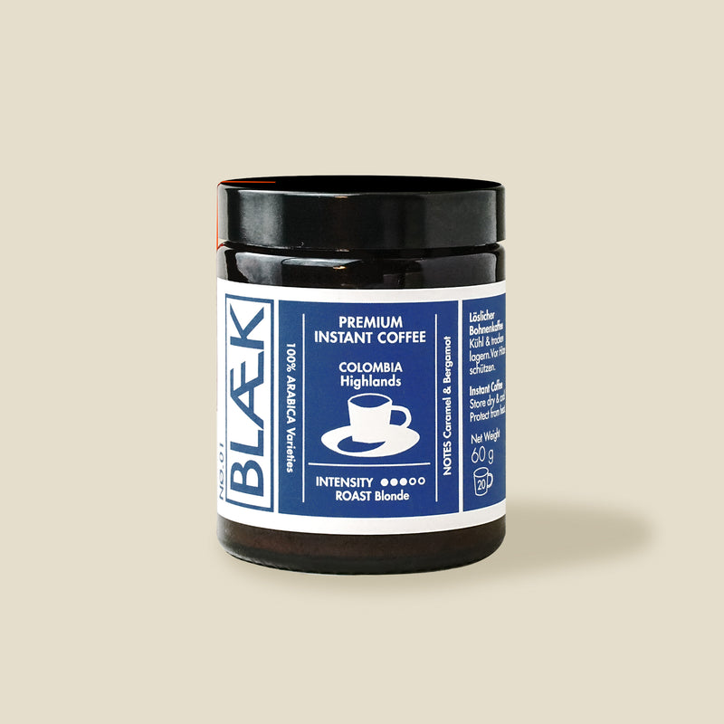 BLÆK Instant Coffee NØ.1 - Blonde Roast - Glass